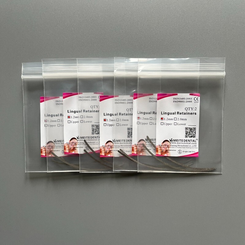 20Pcs Dental Orthodontic Lingual Retainers Mesh Base 1.2mm Universal Lingual