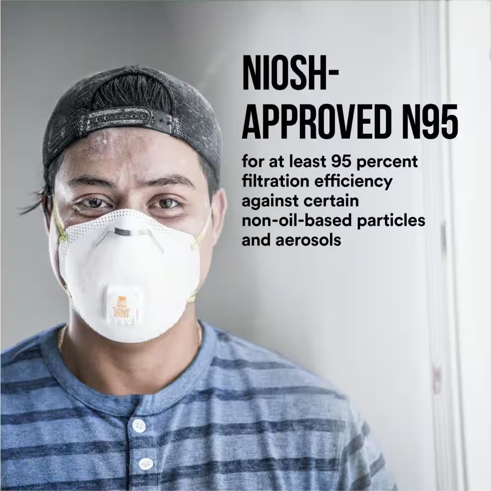 8511 N95 Drywall Particulate Disposable Respirator with Cool Flow Valve (10-Pack
