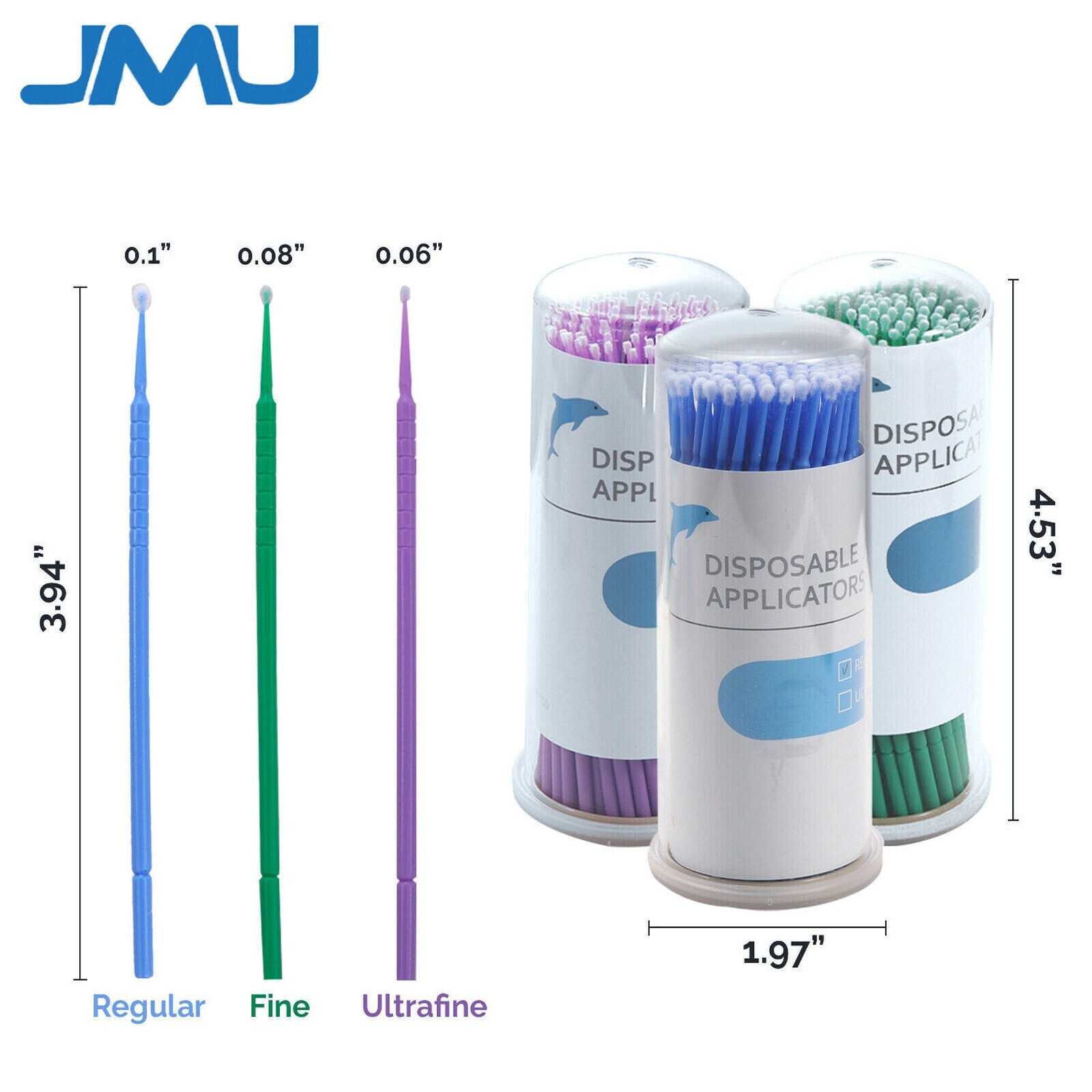 2000PCS Dental Microbrush Disposable Applicators Tips Micro Brush Cleaning