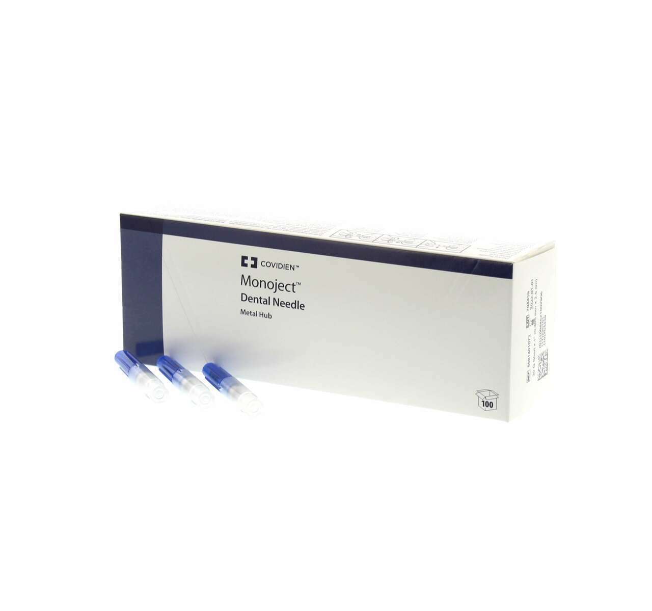 100 Monoject Metal Hub Dental Medical Needles 27 G – Long USA