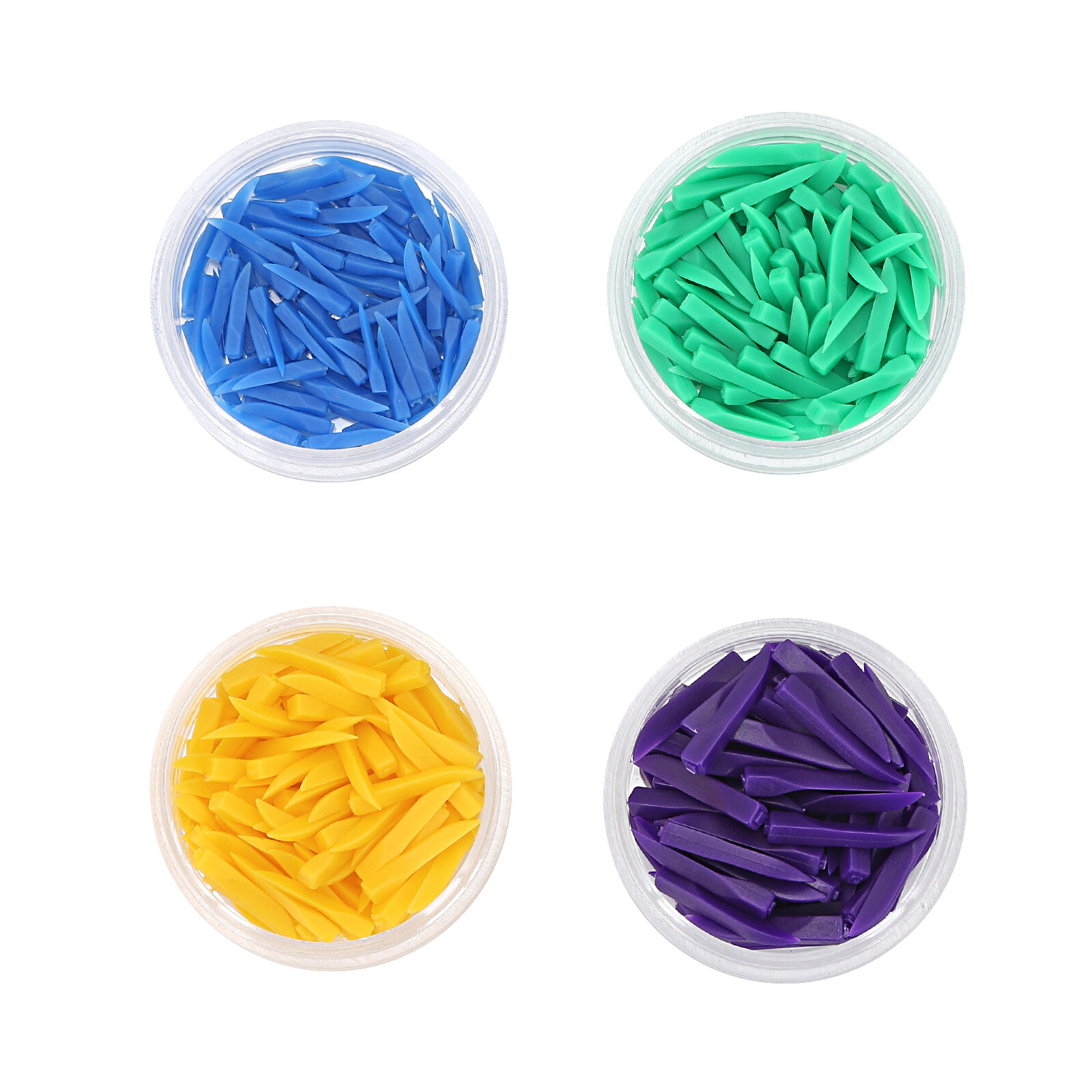 Dental Disposable Plastic Wedges Interdental Composite Wedges Contoured S/M/X/XL