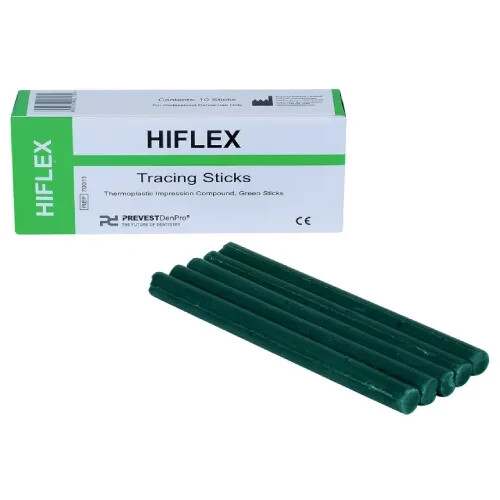 Prevest Denpro Hiflex Green Sticks Dental Compound for Accurate Impressions