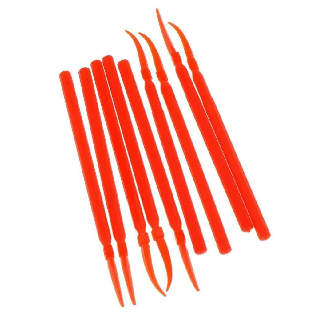 100 Pcs/Pack Disposable Dental Interdental Long Handle Plastic Wedges S/M/L