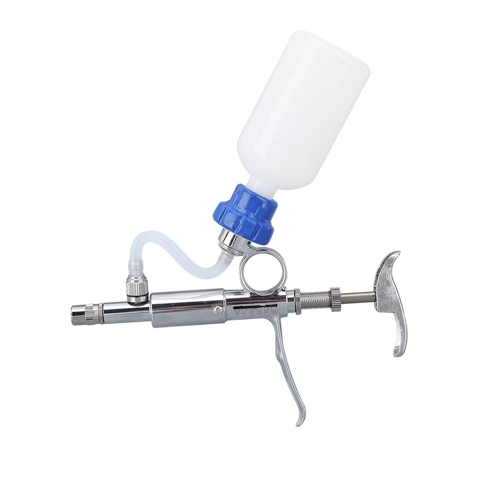 Adjustable Continuous Injection Syringe Stainless Steel Plastic Animal US