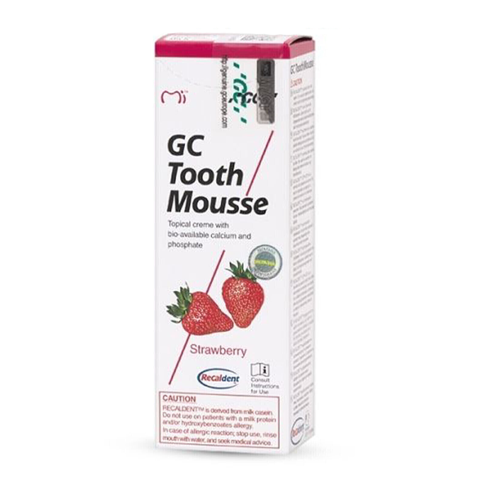 Dental GC Tooth Mousse 40g(35ml)-Topical Tooth Cream with strawberry Flavor