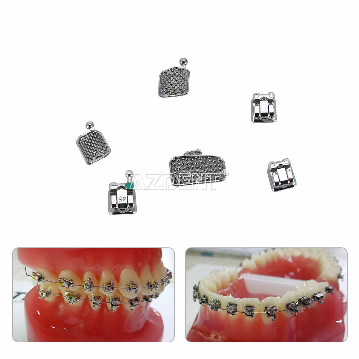 Dental Orthodontic Self-Ligating Brackets Braces Mini Roth/MBT 022 Hook 3-4-5