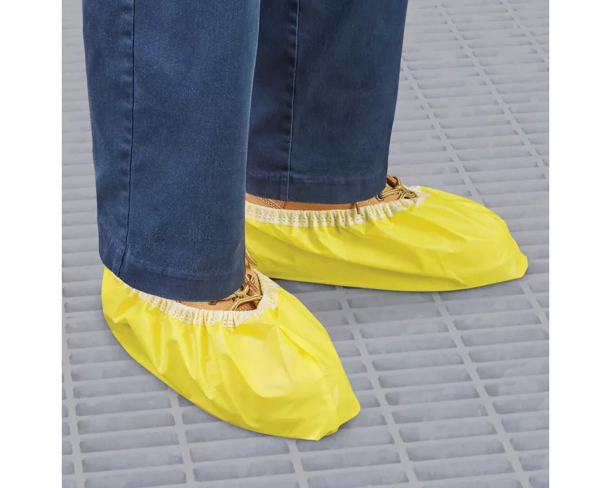 ULINE Chemical Resistant Shoe Covers Poly-Coated Polypropylene Water Resistant
