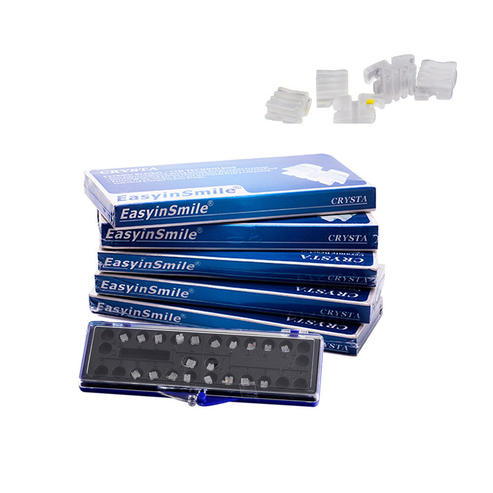 5XDental Orthodontic Ceramic MINI Brackets Clear Braces Roth MBT 018 022» 3/345