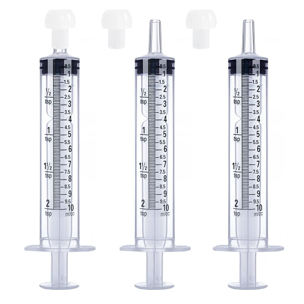 10Ml Syringe for Liquid, Food, Oral, Scientific Labs, Measurement, Dispensing, P
