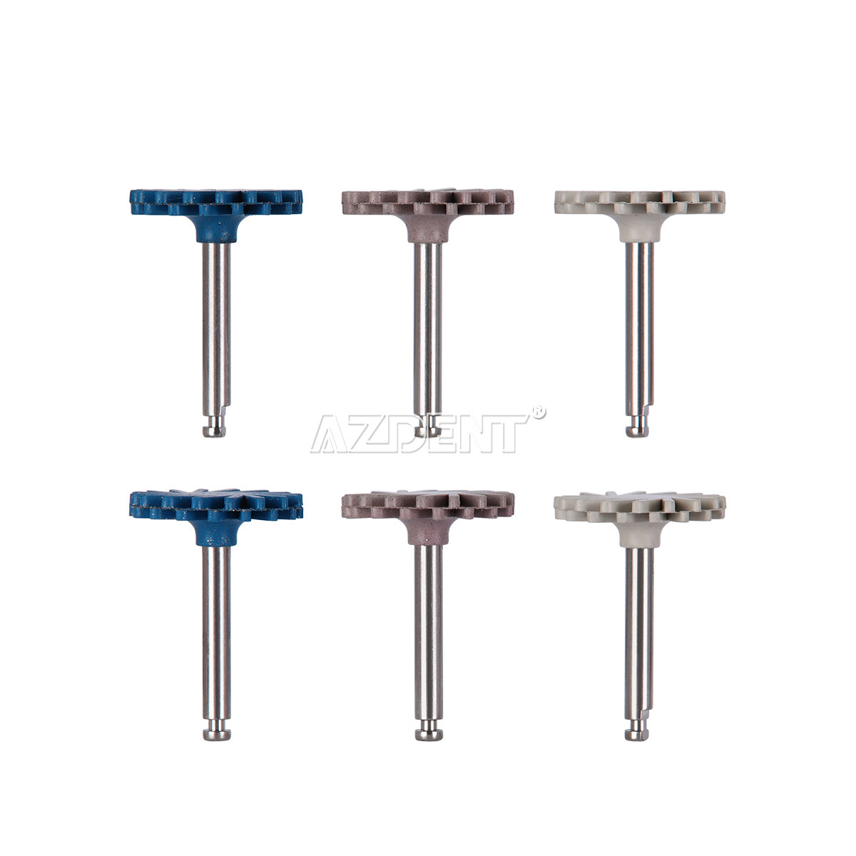 6Pcs Dental Composite Diamond System RA disc 14mm wheel polishing For Handpiece