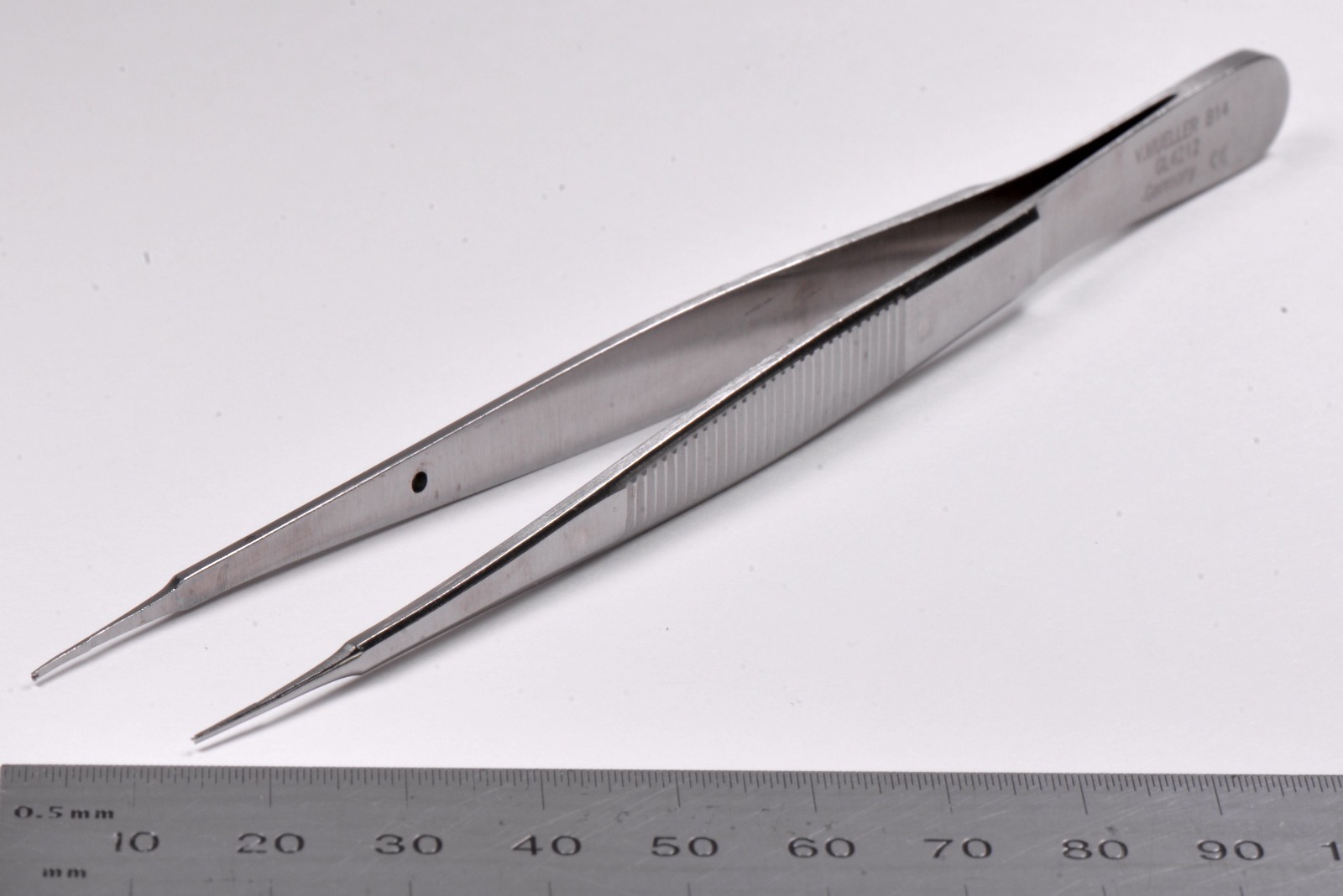 V. Mueller #GL4212 Tissue Forceps 6″ Surgical 1×2 Teeth 0.3mm Germany Stainless