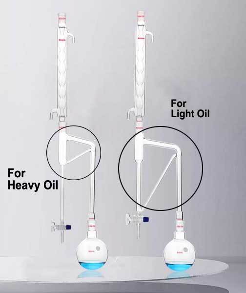 1000ml 500ml Glass Clevenger Apparatus Oil Determination Apparatus Glassware