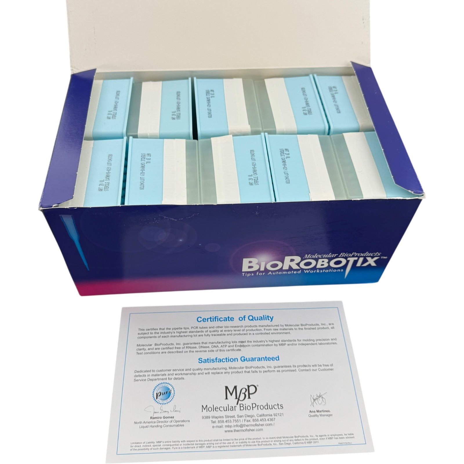 Thermo Biorobotix Retention Tips 918-021 for Beckman Biomek FX/NX 3000 20uL
