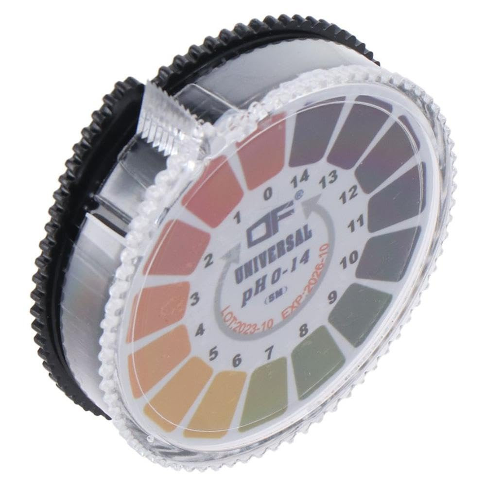 2Rolls PH Test Paper Strip Roll, 5m/roll PH 0-14 Test Paper, Universal PH Test M