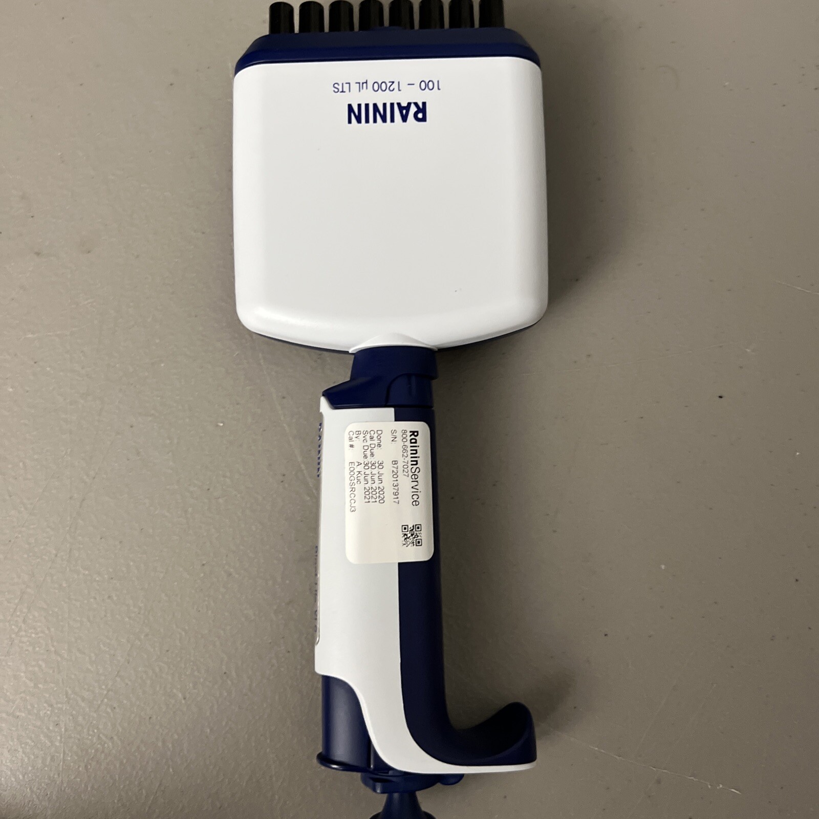 NICE Rainin Pipet-Lite XLS LTS 8 Channel Multichannel L1200 Pipette