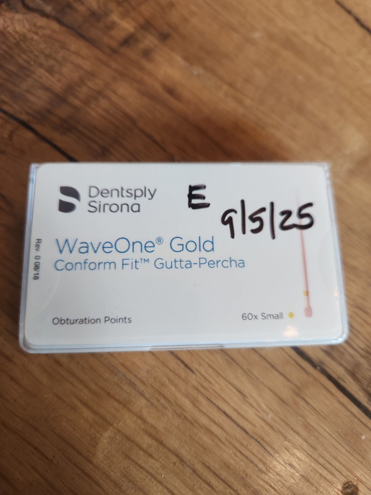 Dentsply WaveOne Gold Conform Fit Gutta Percha Small (Yellow) Endo