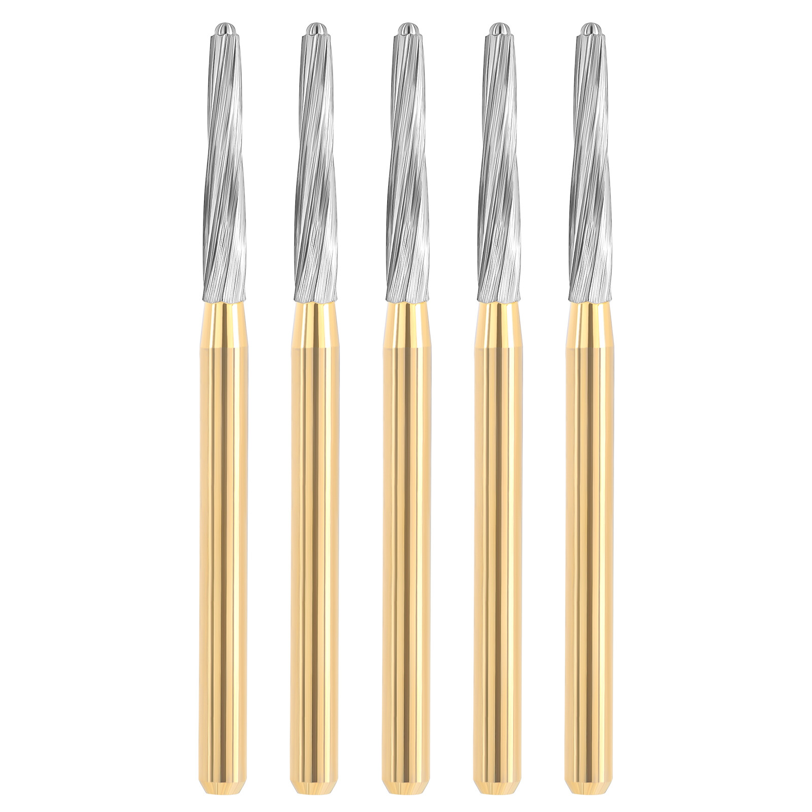 JMU Dental Carbide Burs Safe End Taper FG SURG 152 5pcs Long Shank