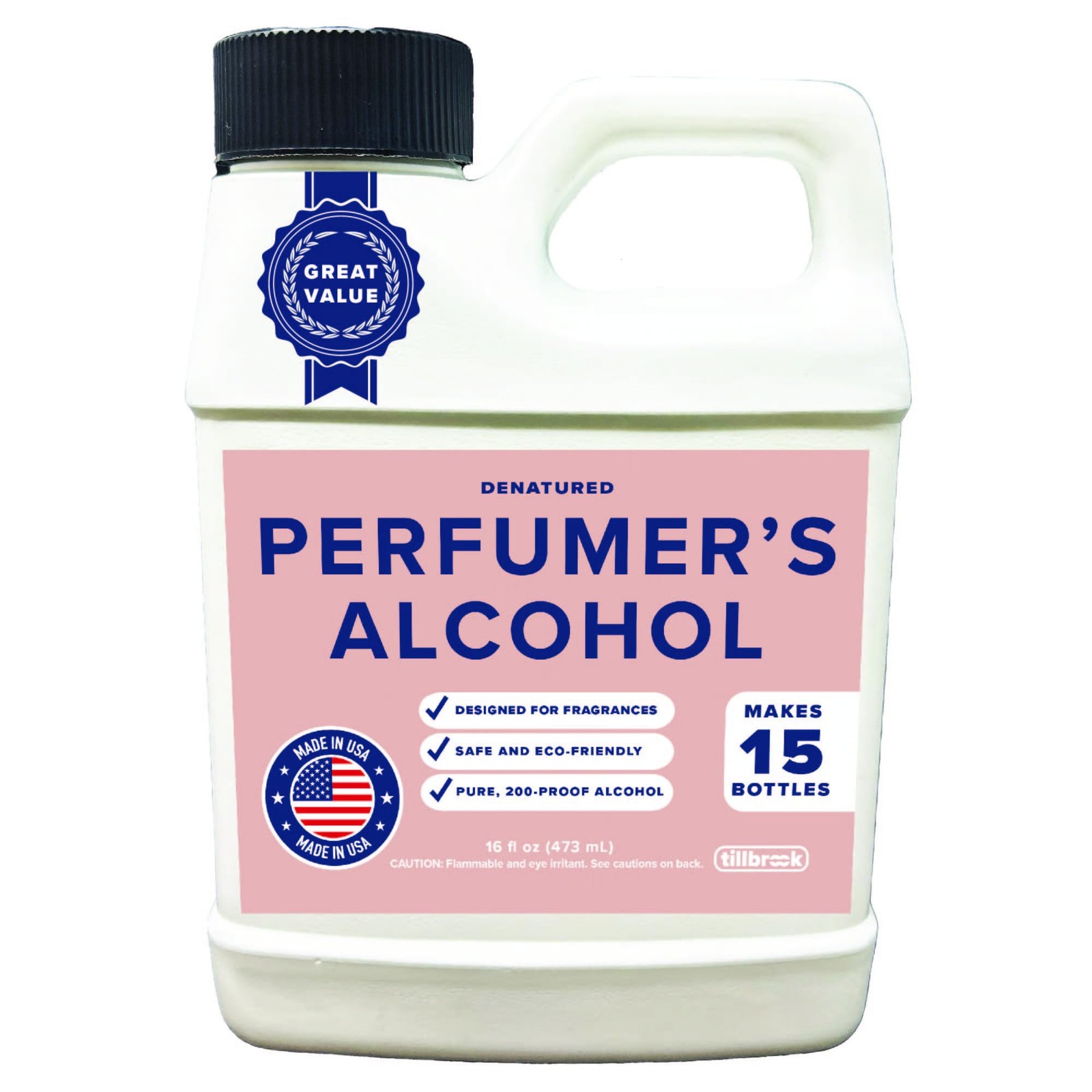 Perfumer’s Alcohol – 16 oz Tillbrook Perfume Grade Alcohol for Fragrance Mak…